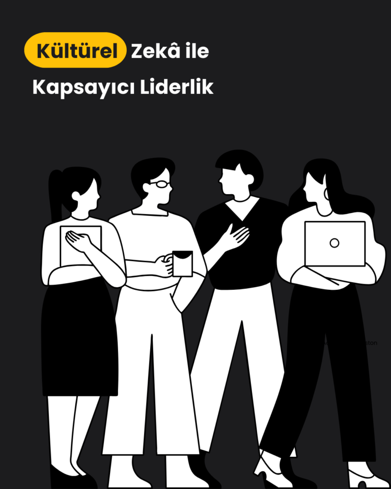 Kültürel zekâ odağıyla kapsayıcı liderliği temsil eden illüstrasyon – Zenantis
